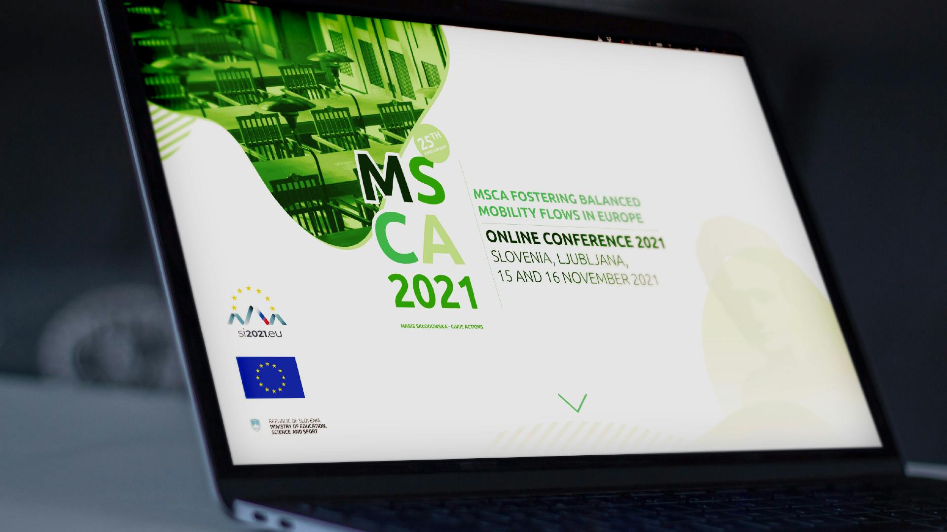 Celostno grafično oblikovanje za konferenco MSCA