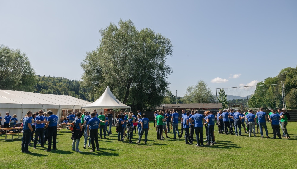 Organizacija 20. obletnice HSE, Holding Slovenske elektrarne, na Zbiljskem jezeru. Organizacija prireditev Paideia events.