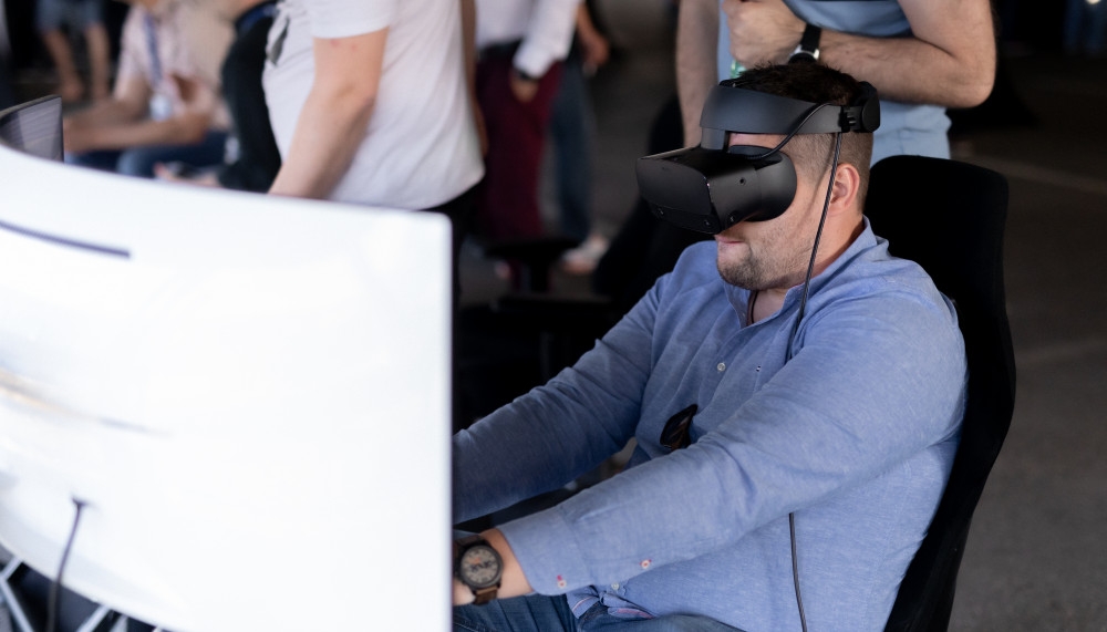 Preizkus VR tehnologije, EFest 2022. Organizacija dogodka Paideia Events.