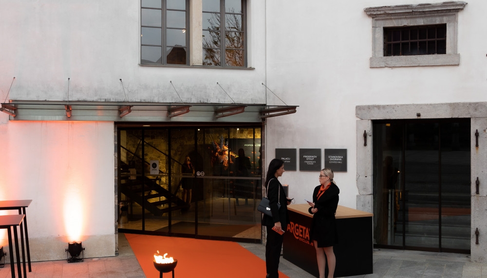 Organizacija predstavitve novega okusa Argeta Exclusive na Ljubljanskem gradu. Organizacija dogodka Paideia Events.
