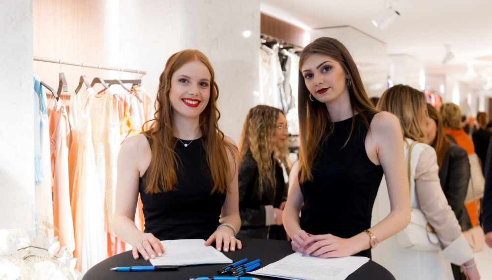 Organizacija odprtja prestižne modne trgovine Unique v Gorici. Event agencija Paideia Events.