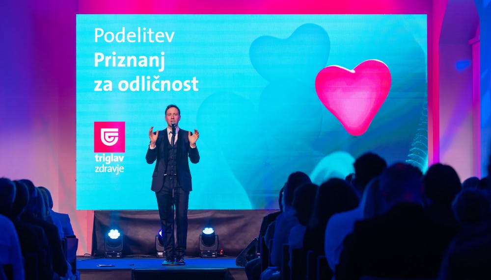 Organizacija podelitve Priznanj za odličnost zavarovalnice Triglav na Ljubljanskem gradu.. Organizacija dogodkov Paideia Events.