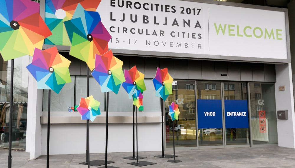 Eurocities je letna konferenca in najpomembnejši ter ključni dogodek mreže evropskih mest, ki vsa - projekti/EuroCitiesLJ-2017---12