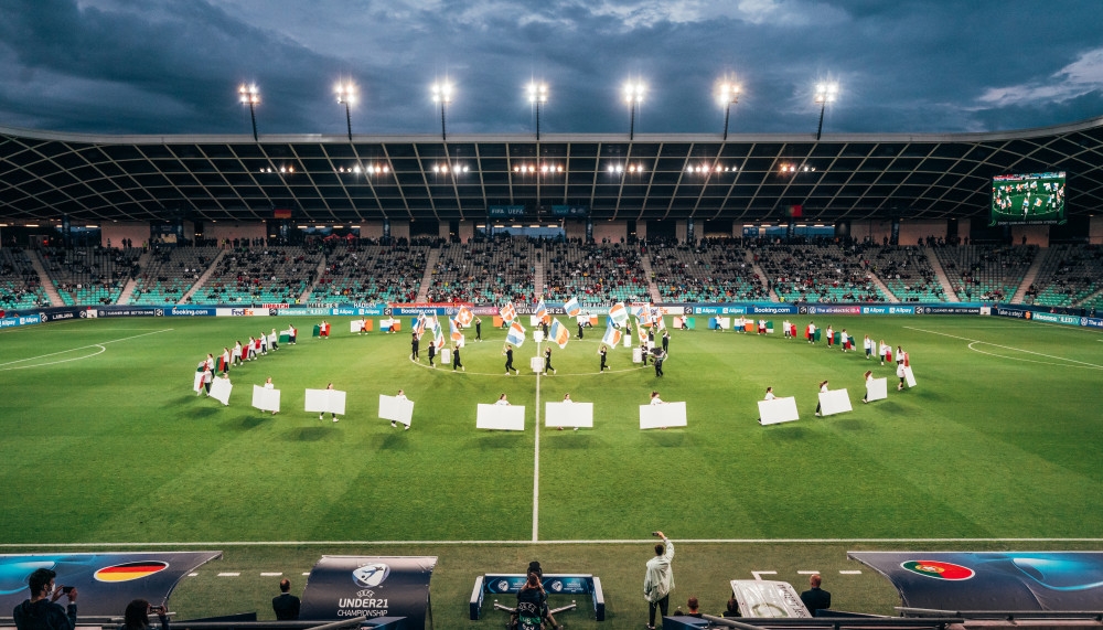 Organizacija slavnostnega odprtja UEFA evropskega nogometnega prvenstva do 21 let, v Mariboru. Organizacija dogodka Paideia Events.